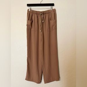 Brown wide leg trouser